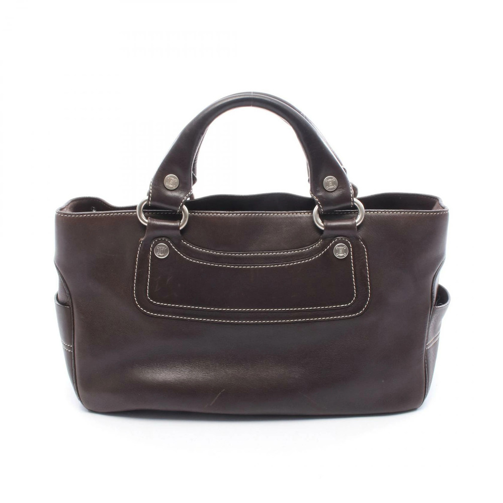 Celine Boogie Bag Handbag Leather Brown